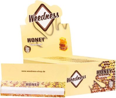 Weedness Long-Paper mit Geschmack King Size Honey - Bunte Papers Long