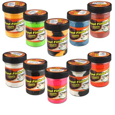 FTM Trout Finder Bait Forellenteig Cookie vers. Farben Forellenpaste