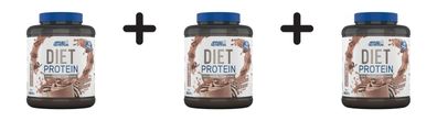 3 x Applied Nutrition Diet Whey (1800g) Chocolate Dessert