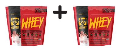 2 x Mutant Mutant Whey (5lbs) Strawberry Cream