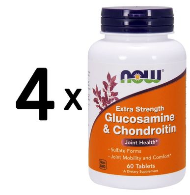 4 x Glucosamine & Chondroitin - Extra Strength - 60 tabs