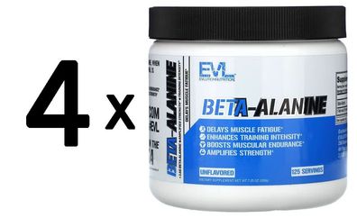 4 x Beta-Alanine, Unflavored - 200g