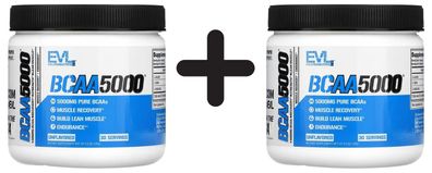 2 x BCAA 5000, Unflavored - 150g