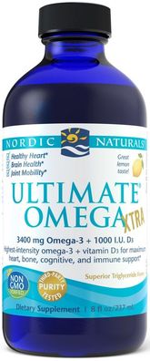 Ultimate Omega Xtra, 3400mg Lemon - 237 ml