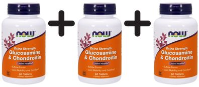 3 x Glucosamine & Chondroitin - Extra Strength - 60 tabs