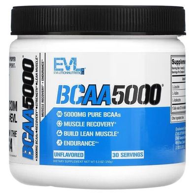 BCAA 5000, Unflavored - 150g