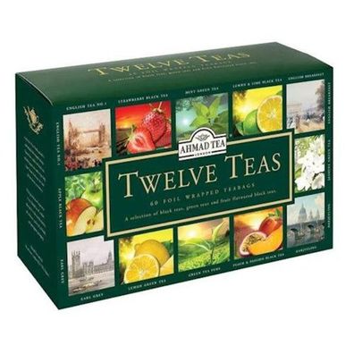 Ahmad Schwarzer Tee Set 12 Teesorten 60 Teebeutel Tea Collection