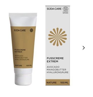 SÜDA CARE - Trockene & sehr trockene Haut - NATURE Fußcreme Extrem - 100 ml