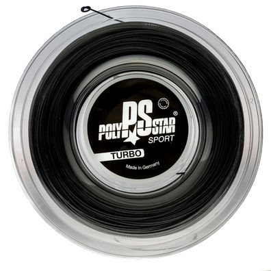 Polystar Turbo Black 200 m 1,25 mm Saitenrolle haltbar perfekte Ballkontrolle