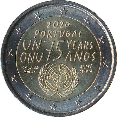 Portugal 2 Euro 2020 - 75 Jahre Vereinte Nationen*