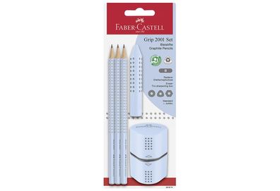 FABER Castell Schreibset Grip sky blue 5tlg
