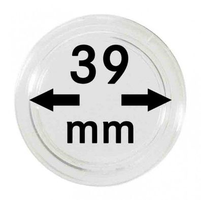 Mü?nzenkapseln Lindner ?39 mm 10er Pack