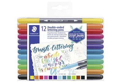 Staedtler Brush letter duo Pinselmaler 12 Farben