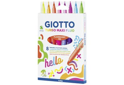 GIOTTO Fasermaler Turbo Maxi Fluo Neon 6Stück