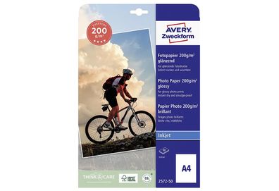 AVERY Zweckform Fotopapier Superior Inkjet 2572-50 A4 200g 50Blatt