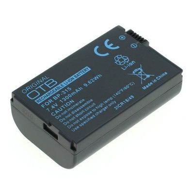 OTB - Ersatzakku kompatibel zu Canon BP-315 - 7,4 Volt 1300mAh Li-Ion