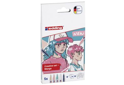 edding Acrylmarker 5300-1800 Manga fein 5er Set 666122