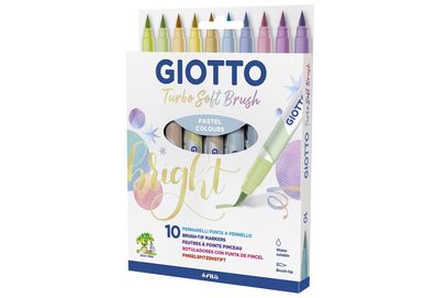 GIOTTO Pinselspitzenstift Turbo Soft Brush Pastel 10Stück