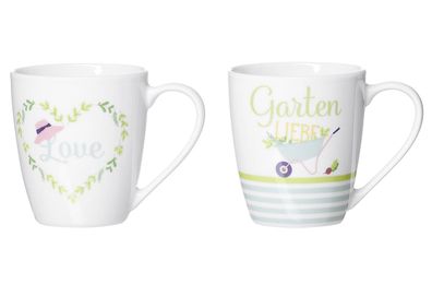 Ritzenhoff & BREKER Kaffeebecher Gartenliebe + Love 360ml sortiert