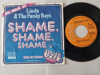 Linda & The Funky Boys - Shame, shame, shame 7'' Vinyl Germany