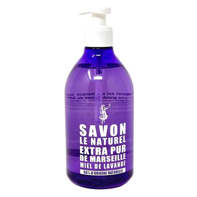 Savon Le Naturel Extra Pur de Marseille Fleur Miel de Lavande 500ml Lavendelhonig