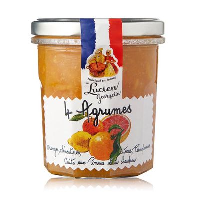 Lucien Georgelin Quatre Agrumes Fruchtaufstrich mit Apfel, 320g – Fruchtiger Genuss