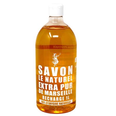 Savon de Marseille extra Pur Le Naturel – 1000ml Nachfüllpack für sanfte Pflege