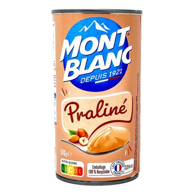 Mont Blanc Praliné Nougat Dessertcreme – Süßes Genusserlebnis für jeden Tag 570 Gr