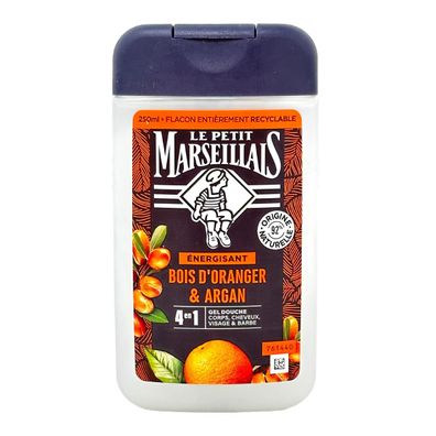 Le Petit Marseillais Duschgel Bois d’Oranger & Argan - 250ml, natürliche Pflege