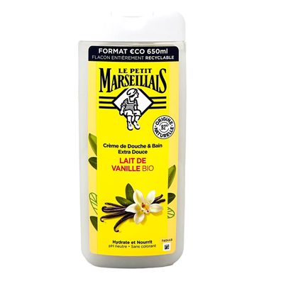 Le Petit Marseillais Vanille Milch Duschgel - 650ml, Hautpflege aus Frankreich