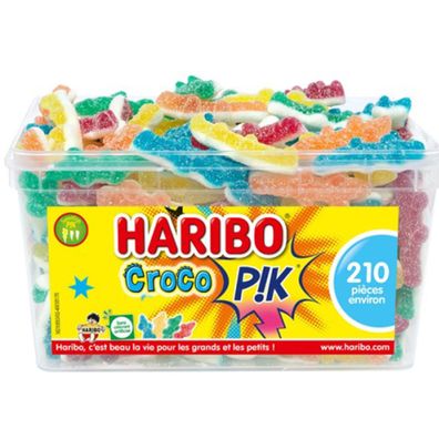 Haribo Croco PIK - 210 saure Krokodile aus Frankreich: Fruchtig und Erfrischend!