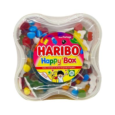 Haribo Happy Box: Bunte Vielfalt aus Frankreich - 600g Süßigkeitenmischung