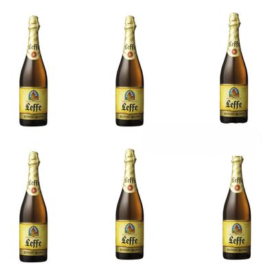 Leffe Blond Belgisches Bier 6 x 0,75L - Authentischer Geschmack, 6,6% Alkohol