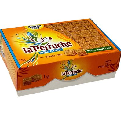 La Perruche Brauner Rohrzuckerwürfel 750 Gram – Ideal für Kaffee und Desserts