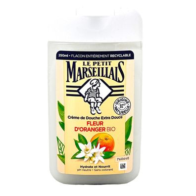 Le Petit Marseillais Duschgel Orangenblüten, 250 ml – Sanfte Pflege Fleur d'Oranger