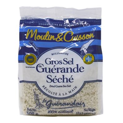 Grobes Meersalz Gros Sel de Guérande - Natürliches Salz aus Frankreich, 500g