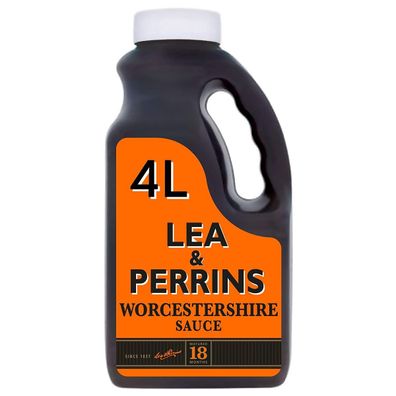 Lea & Perrins Worcestershire Sauce 4L – Großverbraucher-Kanister ideal für Catering