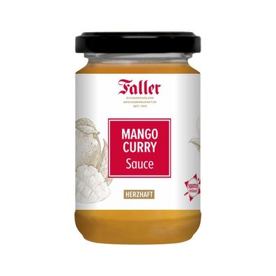 Faller Mango Curry Sauce - Exotischer Genuss aus dem Schwarzwald (260 ml)