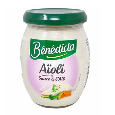 Bénédicta Aïoli Sauce à l'Ail (260g) – Mediterraner Genuss mit Knoblauchmayonnaise