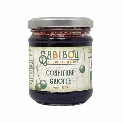 Sabibou Bio Morello Kirschen Konfitüre Confiture extra BIO Griotte