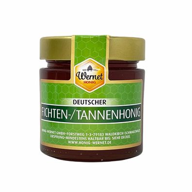 Honig Wernet: Deutscher Fichten-/Tannenhonig 500g – Traditionsimker im Schwarzwald