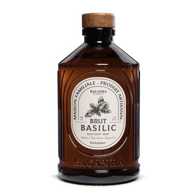 Bacanha Bio-Basilikum-Sirup: Intensiver Geschmack für Cocktails & Desserts, 100% Bio