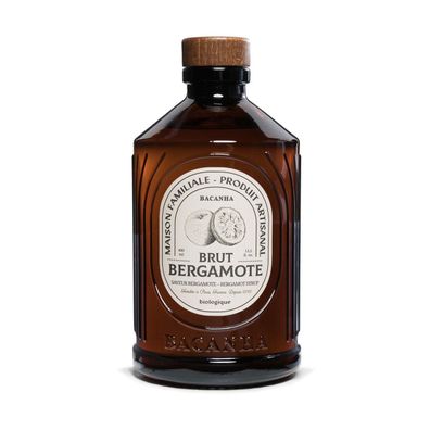 Bacanha Sirop Brut de Bergamote Bio 400ml – Bio-Bergamotte-Sirup mit Bio-Rohrzucker