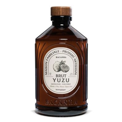 Bacanha Sirop Brut de Yuzu Bio 400ml – Bio-Yuzu-Sirup mit Bio-Rohrzucker