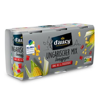 d'aucy Ungarischer Mix, 3x110g Dosen, ohne Salz & Zucker, ohne Konservierungsstoffe