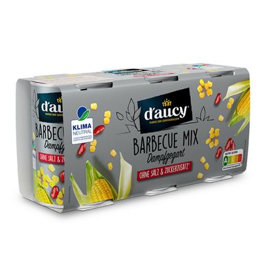 d'aucy Barbecue Mix, 3x110g Dosen, ohne Salz & Zucker, ohne Konservierungsstoffe