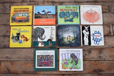 10 x Kinderbuch Kinderbücher Bilderbuch DDR Konvolut Sammlung Set Buch Antik Alt