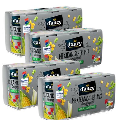 d'aucy Mexikanischer Mix - 100% ohne Salz und Zuckerzusatz, 12 x 110 Gramm Dose