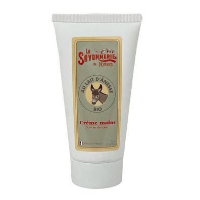 La Savonnerie De Nyons BIO Handcreme mit Eselsmilch Crème Mains au lait d'ânesse 75ml