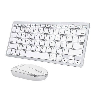 Omoton - KB066 Silver - Tastatur- und Maus-Set